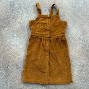 Crewcuts Mustard Corduroy Button-Front Jumper